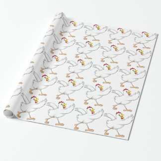 Presente Papel de envolvimento feliz da galinha
