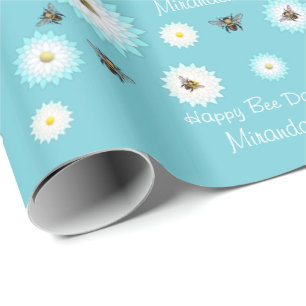 Presente Papel de envolvimento feliz personalizado do dia
