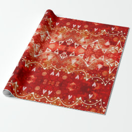 Presente Papel de envolvimento festivo do Natal das festões