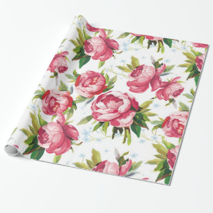 PRESENTE PAPEL DE ENVOLVIMENTO FLORAL