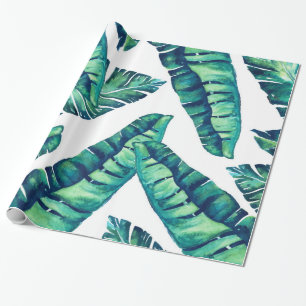 Presente Papel de envolvimento Glam tropical 30x6