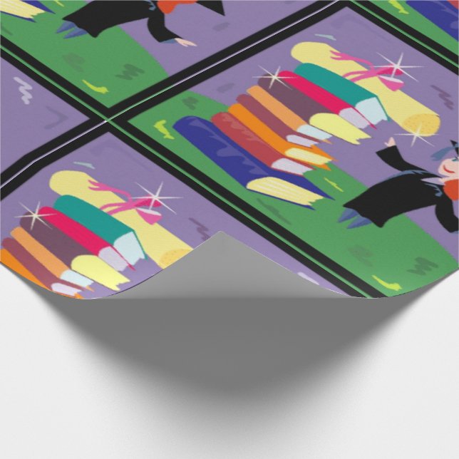 Presente Papel de envolvimento graduado da menina (Ponta)