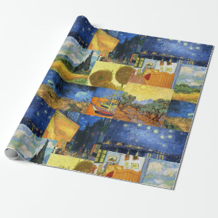 Presente Papel de envolvimento ideal da arte das pinturas