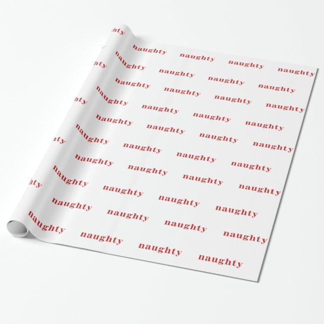Presente Papel de envolvimento impertinente do Natal (Desenrolado)