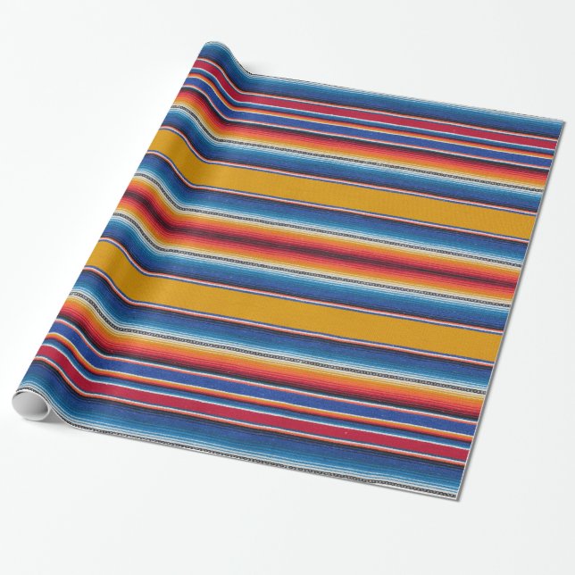 Presente papel de envolvimento, impressão mexicano do (Desenrolado)