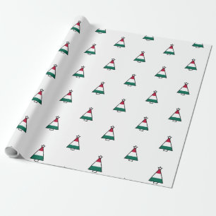 Presente papel de envolvimento italiano da árvore de Natal