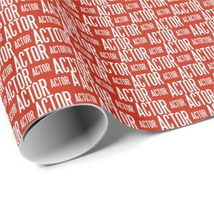 Presente Papel de envolvimento lustroso 30x6 do ator