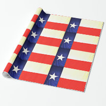 Papel de envolvimento lustroso - bandeira de Texas