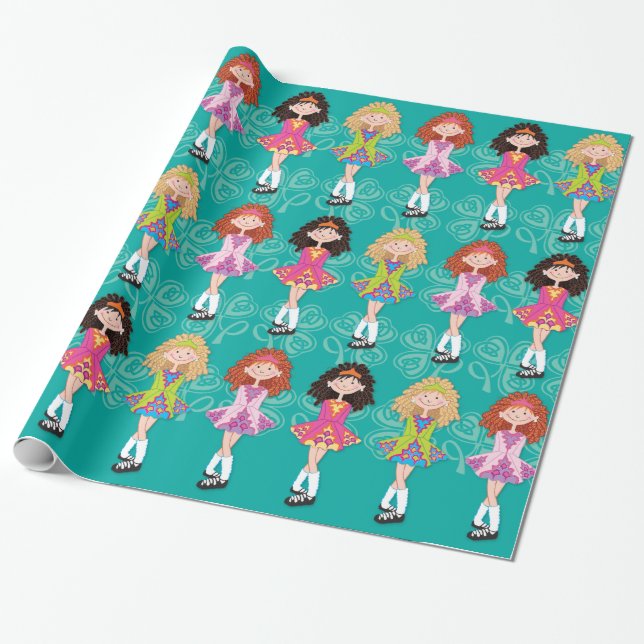 Presente Papel de envolvimento lustroso das princesas do (Desenrolado)