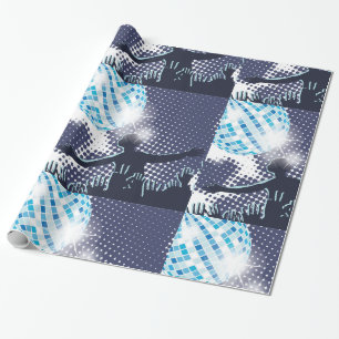 Presente Papel de envolvimento lustroso de execução do DJ