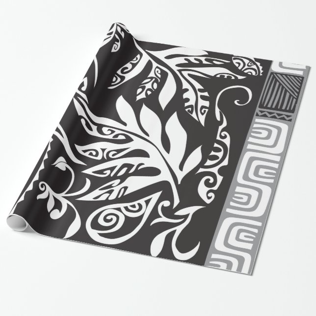 Presente Papel de envolvimento lustroso de Tatou, 30" x6 (Desenrolado)