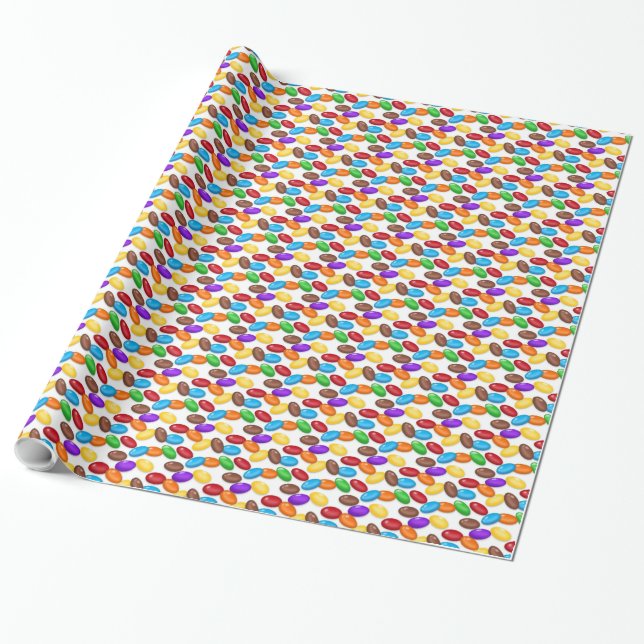 Presente Papel de envolvimento lustroso do teste padrão do (Desenrolado)