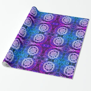 Presente Papel de envolvimento lustroso, mandala branca