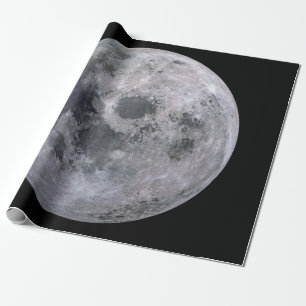 Presente Papel de envolvimento Matte da LUA CHEIA