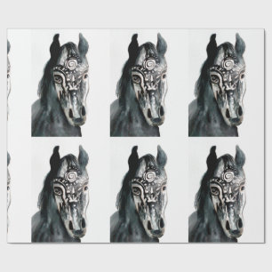 Presente Papel de envolvimento Matte do espírito do cavalo