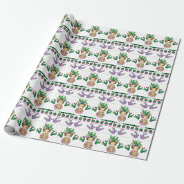 Presente Papel de envolvimento Matte dos cactos de Frida x,