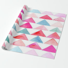 Presente Papel de envolvimento Matte, triângulos da