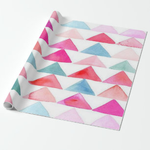 Presente Papel de envolvimento Matte, triângulos da