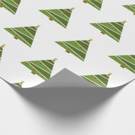 Presente Papel de envolvimento moderno do teste padrão da
