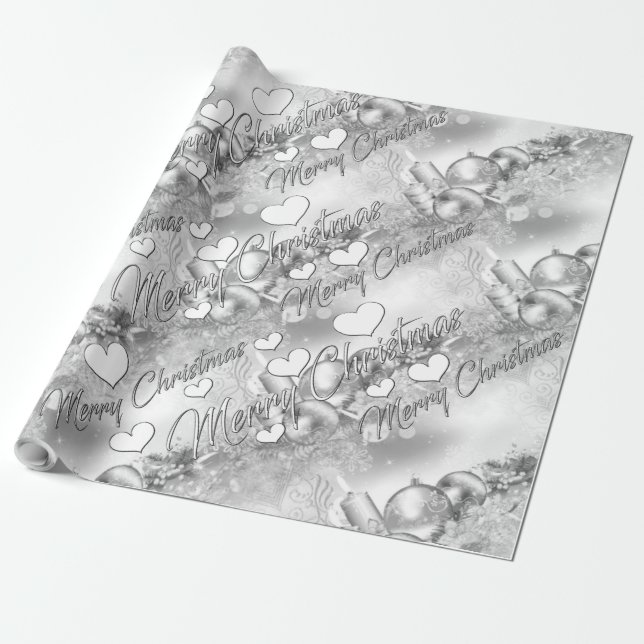 Presente Papel de envolvimento monocromático do tema do (Desenrolado)
