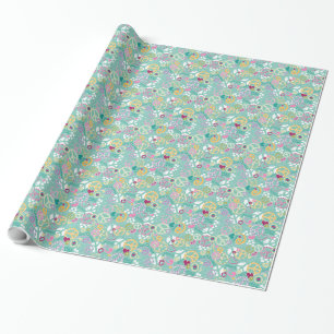 Presente Papel de envolvimento na moda da paz e do amor