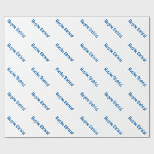 Presente Papel de envolvimento personalizado costume