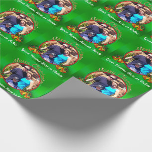 Presente Papel de envolvimento personalizado FOTO do Natal