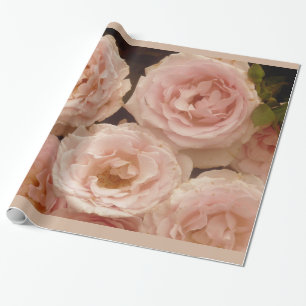 Presente Papel de envolvimento precioso dos rosas
