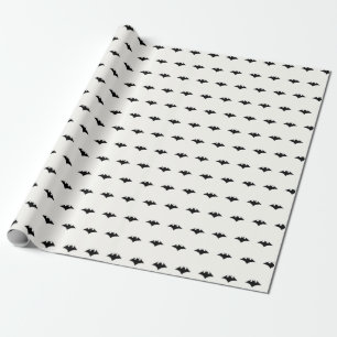 Presente Papel de envolvimento preto bonito dos bastões