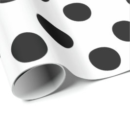 Presente Papel de envolvimento preto e branco clássico das
