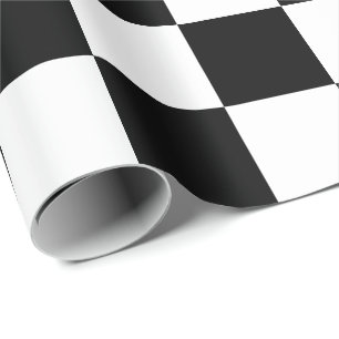 Presente Papel de envolvimento preto e branco das