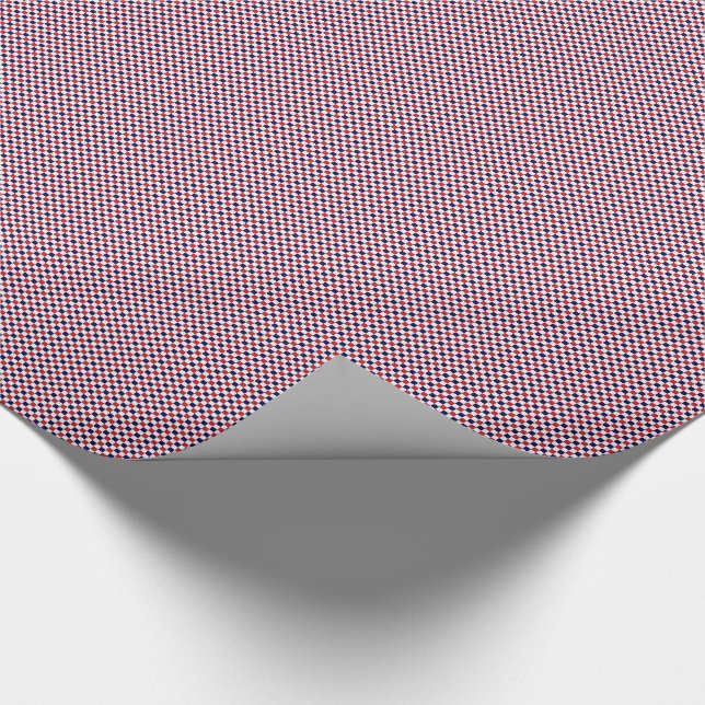 Presente PAPEL DE ENVOLVIMENTO Red,White,Blue-Gingham-GIFT (Ponta)