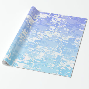 Presente Papel de envolvimento roxo e azul de Ombre