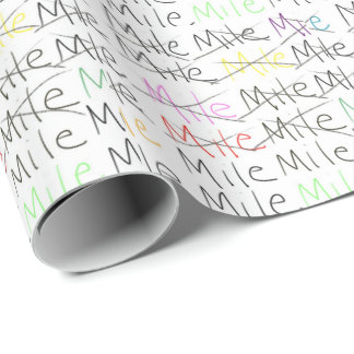 Presente Papel de envolvimento Running do tema - uma milha