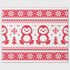 Presente Papel de envolvimento sem emenda do Natal do teste
