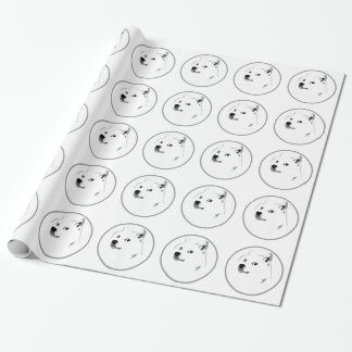 Presente Papel de envolvimento subtil do dogecoin