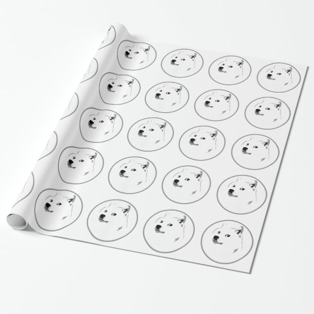 Presente Papel de envolvimento subtil do dogecoin (Desenrolado)