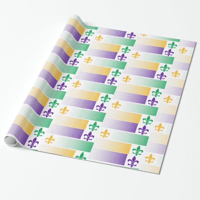 Presente Papel de envolvimento temático do carnaval (Desenrolado)