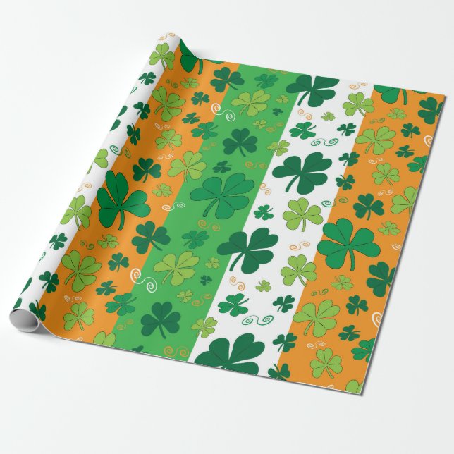 Presente Papel de envolvimento temático tradicional do Dia (Desenrolado)