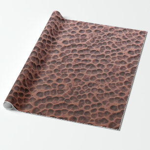 Presente Papel de envolvimento Textured cobre