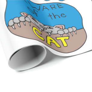 Presente Papel de Enxertamento de Halloween, Cat