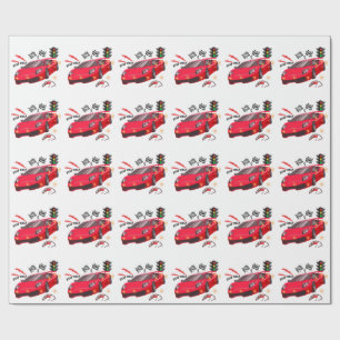 Presente Papel de festa personalizado "Beep Beep" Carro de