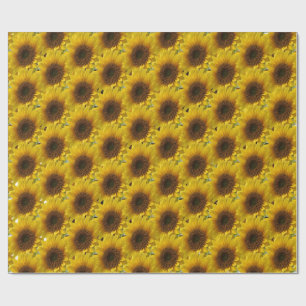 Presente Papel de girassol de embalagem de matérias