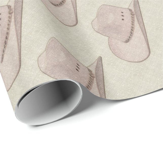 Presente Papel de Impressão de Wrapping de Chapéu de Cowboy (Ponta do rolo)