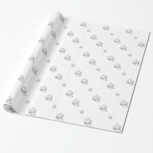 Presente Papel De Invasão De Casamento Cristão De Prata