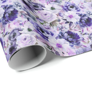 Presente Papel de lavagem da ventoinha com mistura púrpura