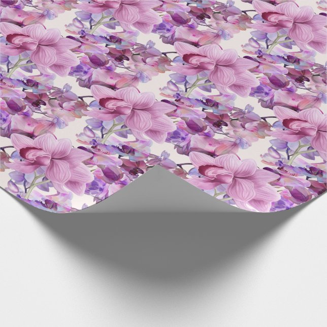 Presente Papel de mola aquosa de corante de orquídea roxa (Ponta)