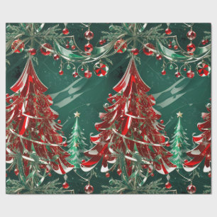 Presente Papel de Mola de Cena de Natal Cristal