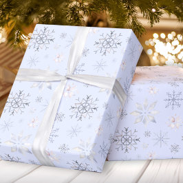 Presente Papel de mola de Natal em flocos de neve de invern