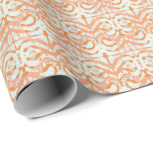 Presente Papel de mola de picolé laranja